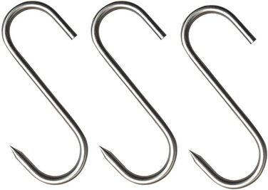 Набор из 20 крючков для мяса 15 см, нержавеющая сталь GYUEE