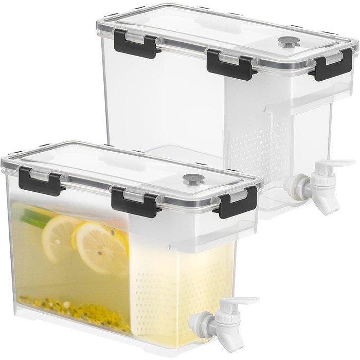 Диспенсеры для напитков с кранами 2 шт 3,5 л MUXHEL