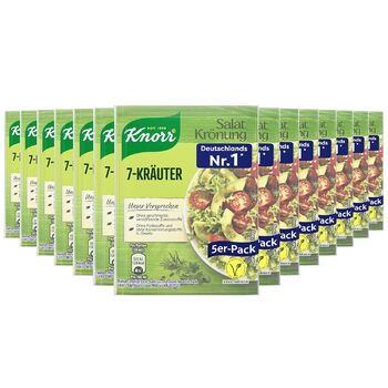 Заправка для салату Knorr з травами для смачної заправки для салату з натуральними інгредієнтами* 15 шт. 5 шт. (7 трав)