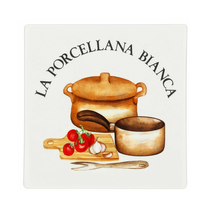 Подставка под горячее La Porcellana Bianca CONSERVA, фарфор, 18 х 18 см