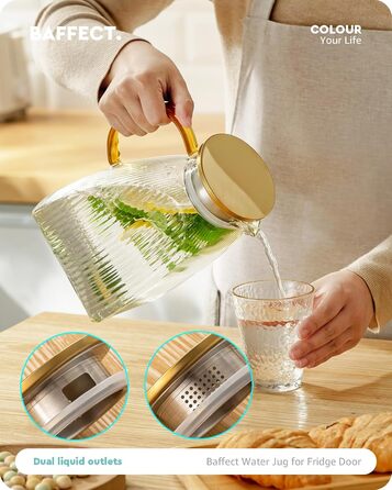 Стеклянный кувшин с крышкой 1,8 л Baffect