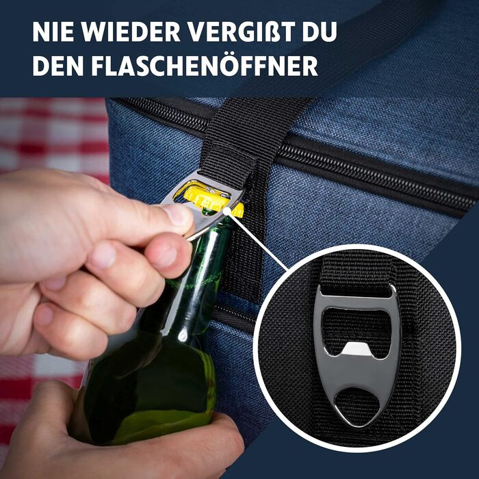 Термосумка для кемпинга 30 л синяя Obics