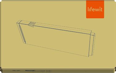 Набір Lifewit er Роздільник ящиків пластиковий (28-44.cm), регульований органайзер для одягу, система організації ящиків шафи для спальні / комода / кухні / офісу для організації (8, білий)