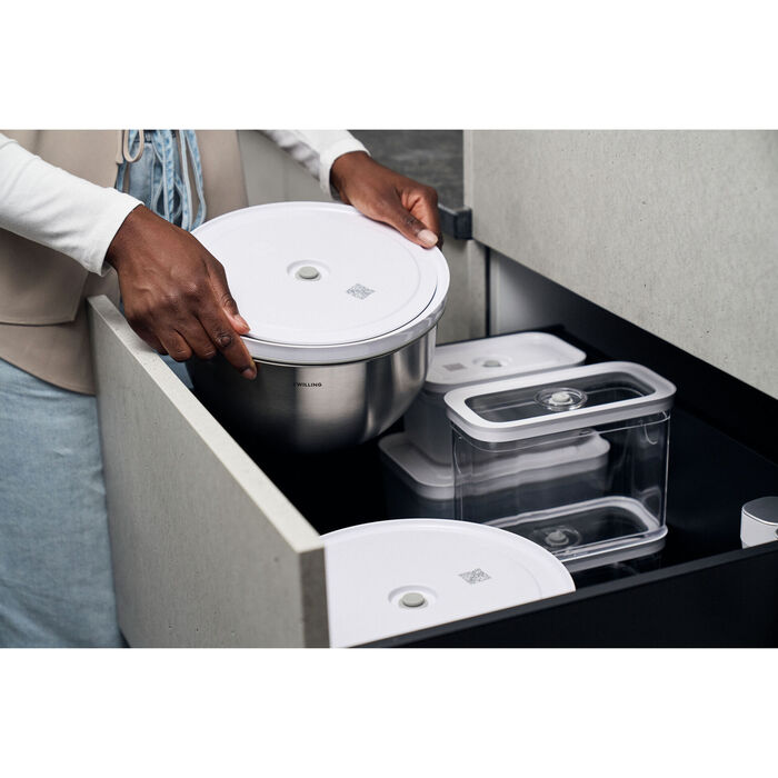 Миска з вакуумною кришкою 24 см, нержавіюча сталь Fresh & Save Zwilling