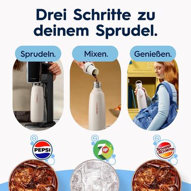 Бутылка для газированной воды 0,9 л, светло-синяя Fizz & Go SodaStream