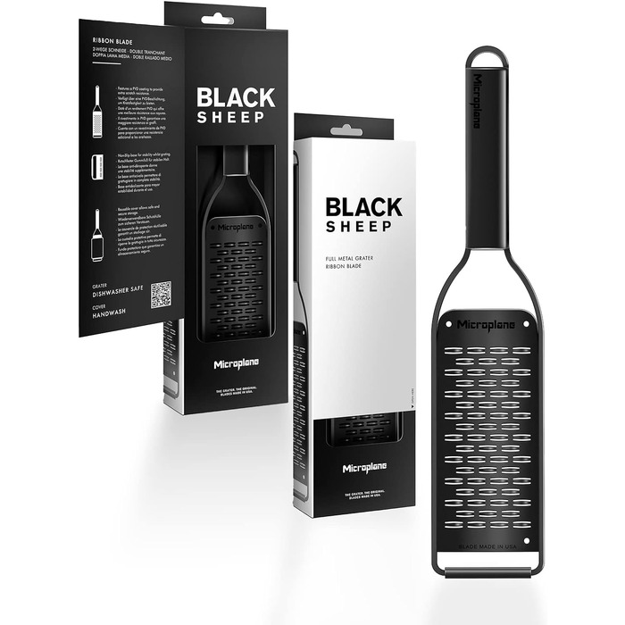 Терка 30 см двостороння, чорна Black Sheep Microplane