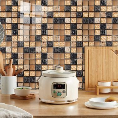 Наклейки на плитку від бризків 15 x 15 см 10 шт RMJCXYS