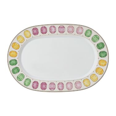 Блюдо овальное 40 см Зефир IDYLLIA Swarovski x Rosenthal