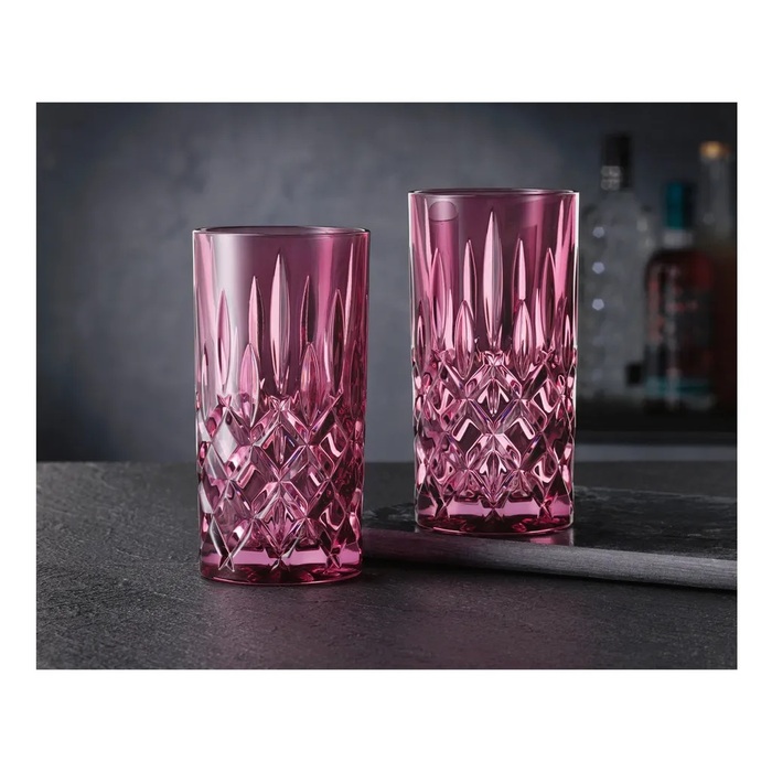 Набір склянок для лонгдринків 395 мл, 2 предмети, розовий Noblesse Nachtmann