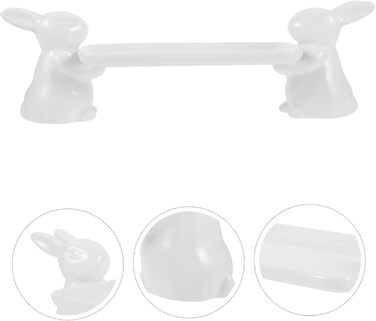 Керамічний сервірувальний піднос з милими кролики 31 х 10 см VICASKY