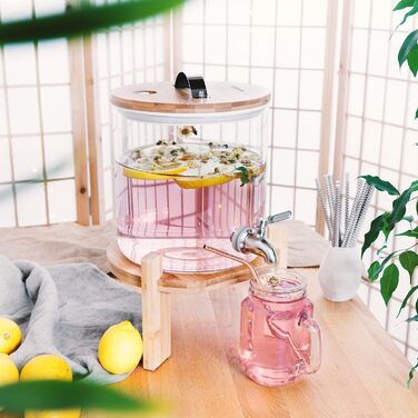 Диспенсер для напоїв зі сталевим краном 5 л Navaris