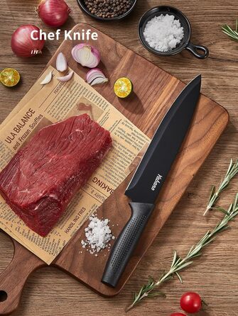 Набор кухонных ножей с точилкой Yabano