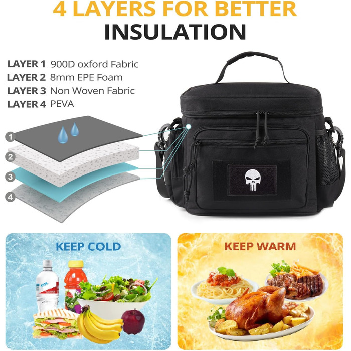 Термосумка 12,3 л чорна Bunnychic