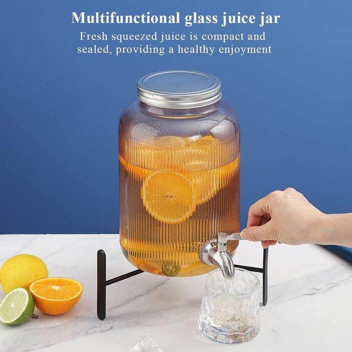 Стеклянный диспенсер для напитков 4 л Berglander