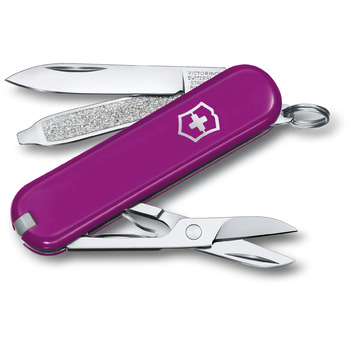 Нож швейцарский 7 функций, 58 мм, Victorinox Classic SD Colors Tasty Grape