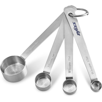 Срібло/чорний, інструмент для приготування їжі для підрум'янювання/карамалізації, легке наповнення (мірна ложка), 980202