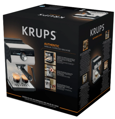 Кавоварка еспресо Krups XP381810 OPIO GREY (7076116)