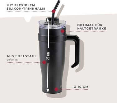 Термокухоль 1200 мл, чорний Fackelmann