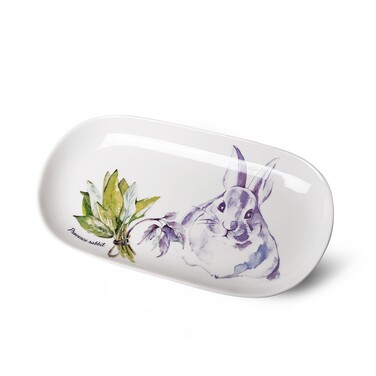 Блюдо Fissman PROVENCE RABBIT 30х15х2.5 см фарфор (13957)