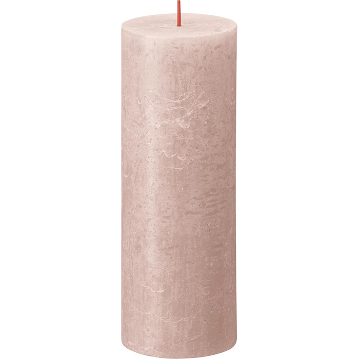 Свічки Bolsius Rustic Pillar - Оливково-зелені - Набір з 4 шт. - Декоративні побутові свічки - Час горіння 60 годин - Без запаху - Натуральний рослинний віск - Без пальмової олії - Оливково-зелені (19 x 7 см, світло-рожеві)
