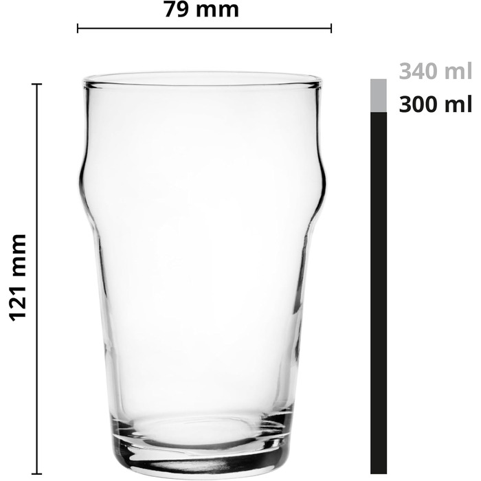 Набор пивных бокалов 6 шт 300 мл Glasmark KROSNO 1992