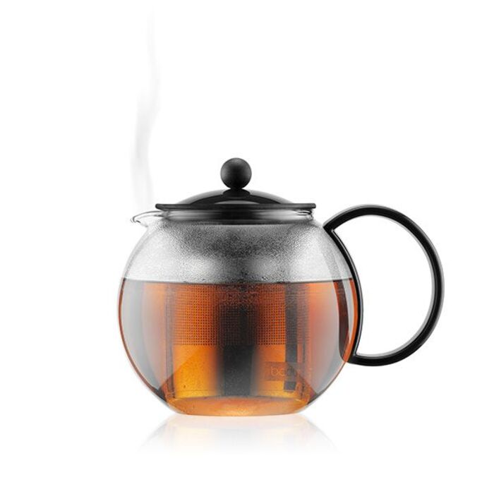 Чайник для заварювання з фільтром, чорний, 1 л, Assam Bodum