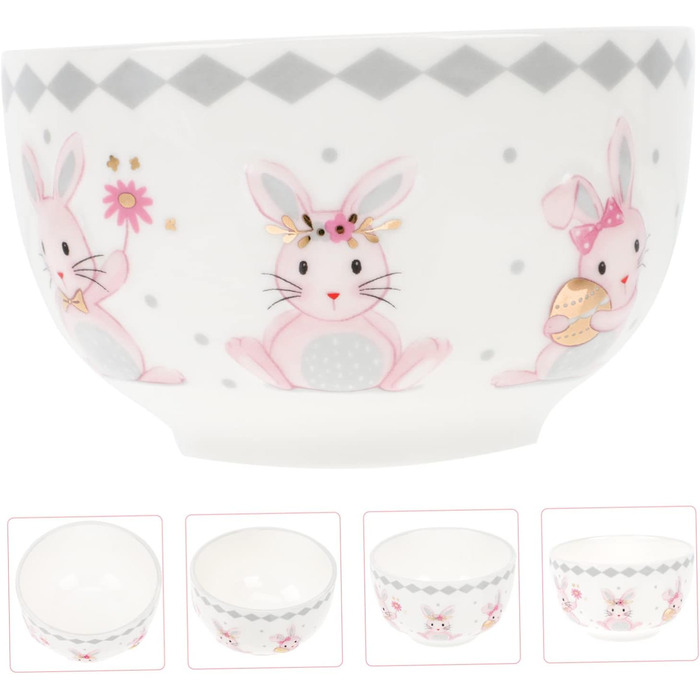 Миски керамічна з милим дизайном зайчика ABOOFAN