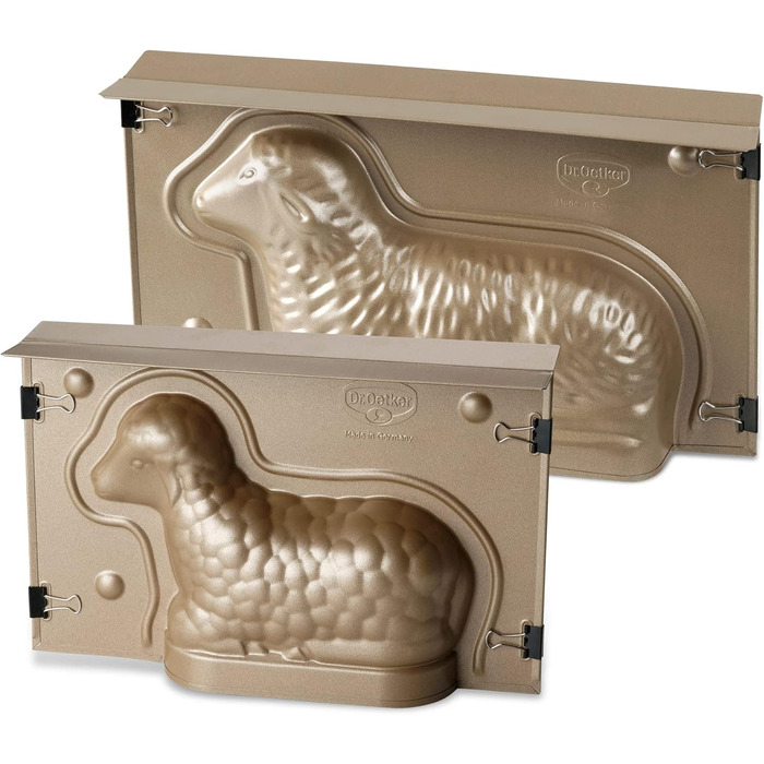 Набір з 2 форм для пасхальної випічки, ягнята Golden Easter Dr. Oetker