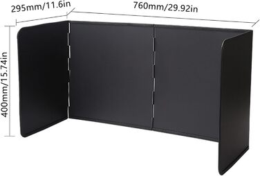 Портативний захист від бризок для приготування їжі 76 х 29,5 х 40 см hicoosee
