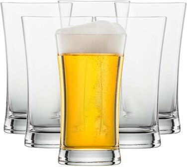 Пиво SCHOTT ZWIESEL Pintglas Basic 0,6 л (набор из 6 шт.), Пинтовые бокалы для английского пива, хрустальные бокалы Tritan, которые можно мыть в посудомоечной машине, Made in Germany (арт. No 115272) (Упаковка с пивным тюльпаном Classico 0,3 л)
