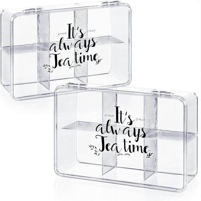 Органайзер для чайных пакетиков, 6 отделений, набор 2 предмета It's Always Teatime Com-Four