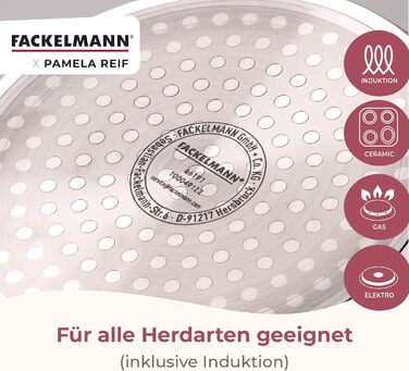Сотейник 1,2 л со стеклянной крышкой 16 см, пастельно-бежевый Pamela Reif Fackelmann