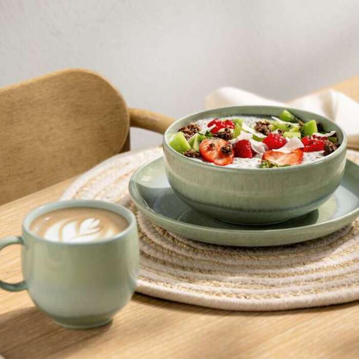 Тарілка для сніданку 20,1 см зелена Perlemor Villeroy & Boch