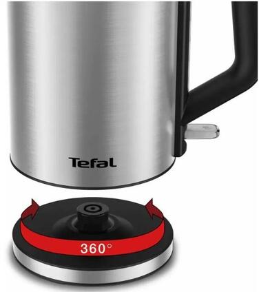 Tefal Электрочайник Bronx Electric, 1.7л, нерж. сталь, серый