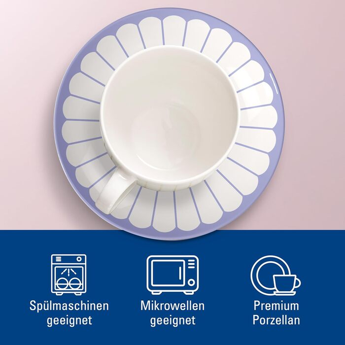 Блюдце кавове 14,8 см, синій Fleur Villeroy & Boch