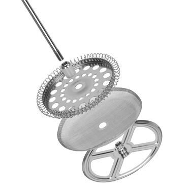 Заварочный чайник с поршнем Fissman 600 мл стеклянная колба (9156)