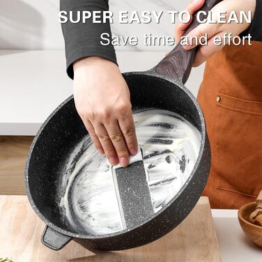 Сковорода с антипригарным покрытием и крышкой 30 см Kordisen