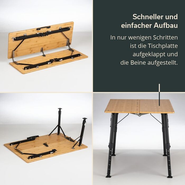 Складний стіл для кемпінгу 100 x 72 x 70 см Skandika