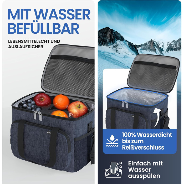 Маленька термосумка 10 л темно-синя HELDENWERK