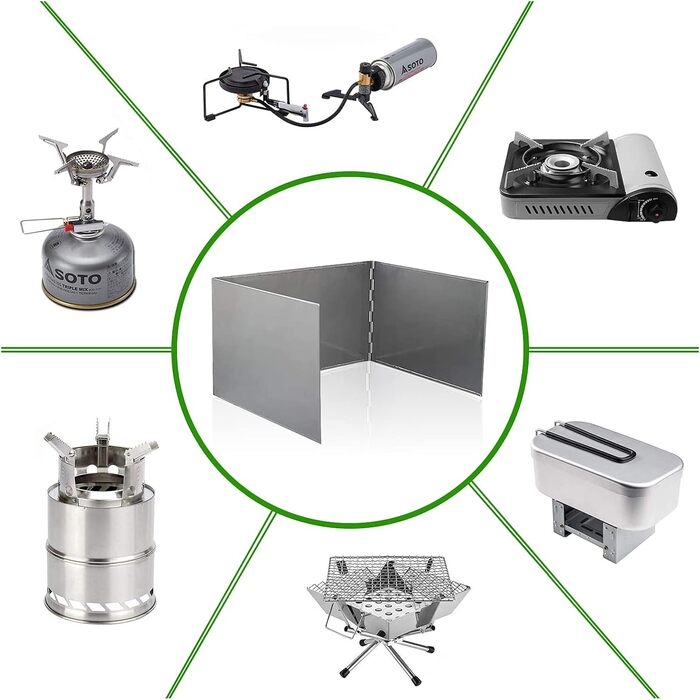 Ветрозащита для газовых плит и кемпинговых плит IHONYI