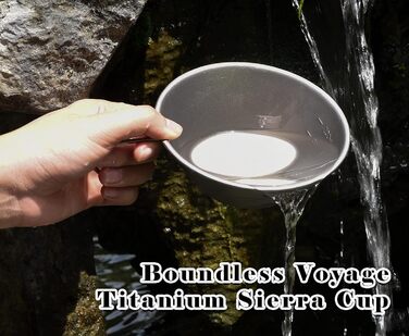 Безмежна подорож Титанова чаша Sierra Cup Outdoor Camping Backpackers Cup Легка компактна чашка з ручкою Ti1092T (300 мл 1 шт. )