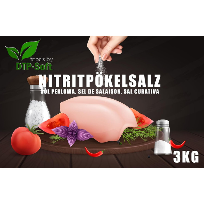 Премиальная нитритная соль для копчения в ведре 3 кг DTP-SOFT