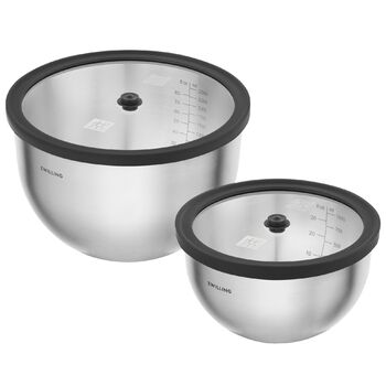 Набір з 2 мисок зі скляними вакуумними кришками Fresh & Save Unlock Zwilling