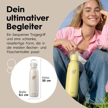 Бутылка для газированной воды 0,9 л, песочно-бежевая Fizz & Go SodaStream