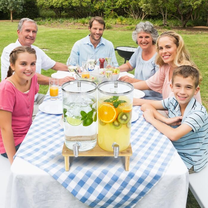 Диспенсеры для напитков со стойкой 2 х 6 л AIQII