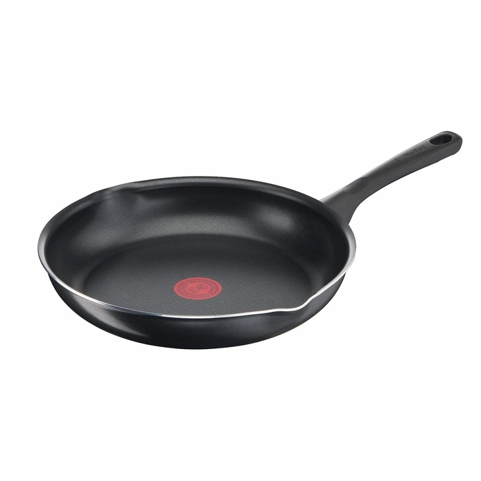 Tefal Сковорода з кришкою Day by Day, 28см, з кришкою, алюміній, бакеліт, скло, чорний