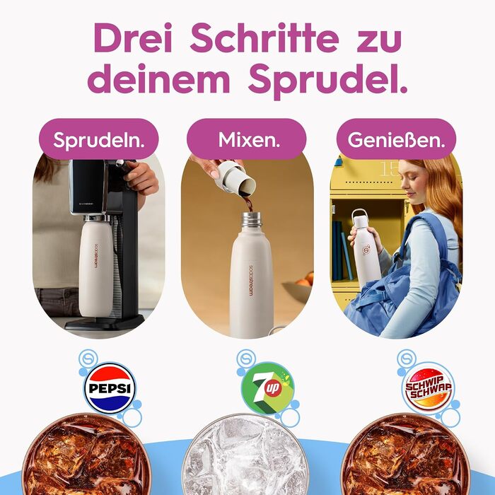 Бутылка для газированной воды 0,9 л, кораллово-красная Fizz & Go SodaStream