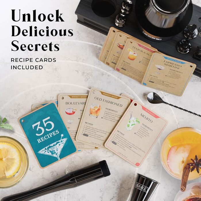 Набір для коктейлів 16 предметів чорний Bare Barrel