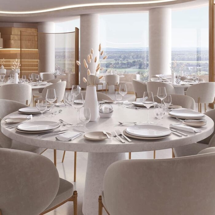 Обеденная тарелка 27 см бежевая Newmoon Beige Villeroy & Boch