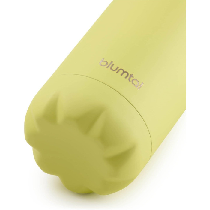 Пляшка для води Blumtal з нержавіючої сталі - Герметична ізольована пляшка - Пляшка для води без бісфенолу А для гарячого та холодного використання - Двостінна ізольована пляшка - Ізоляційна пляшка, стійка до іржі, дерево/срібло (10 - Нова жовта - Жовта, 